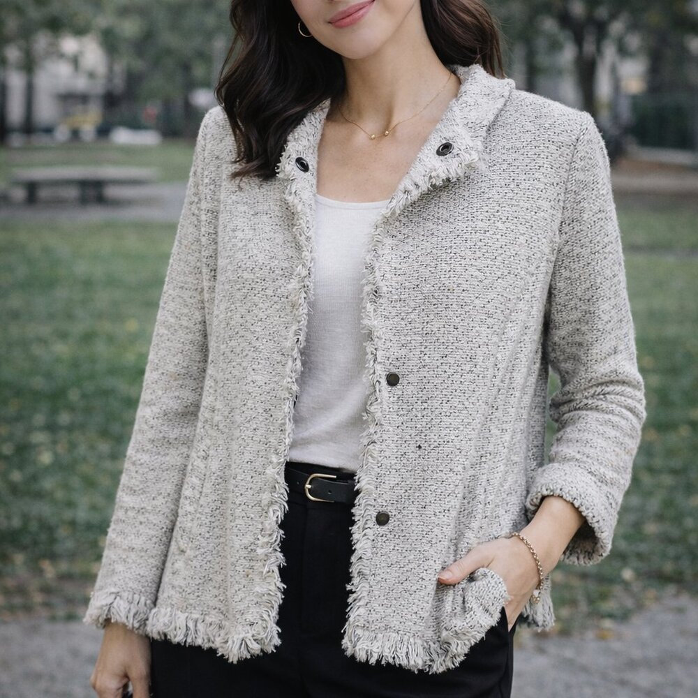 NEW Nic + Zoe Open Jacket | Neutral Knit | Cozy Chic Fall Layer